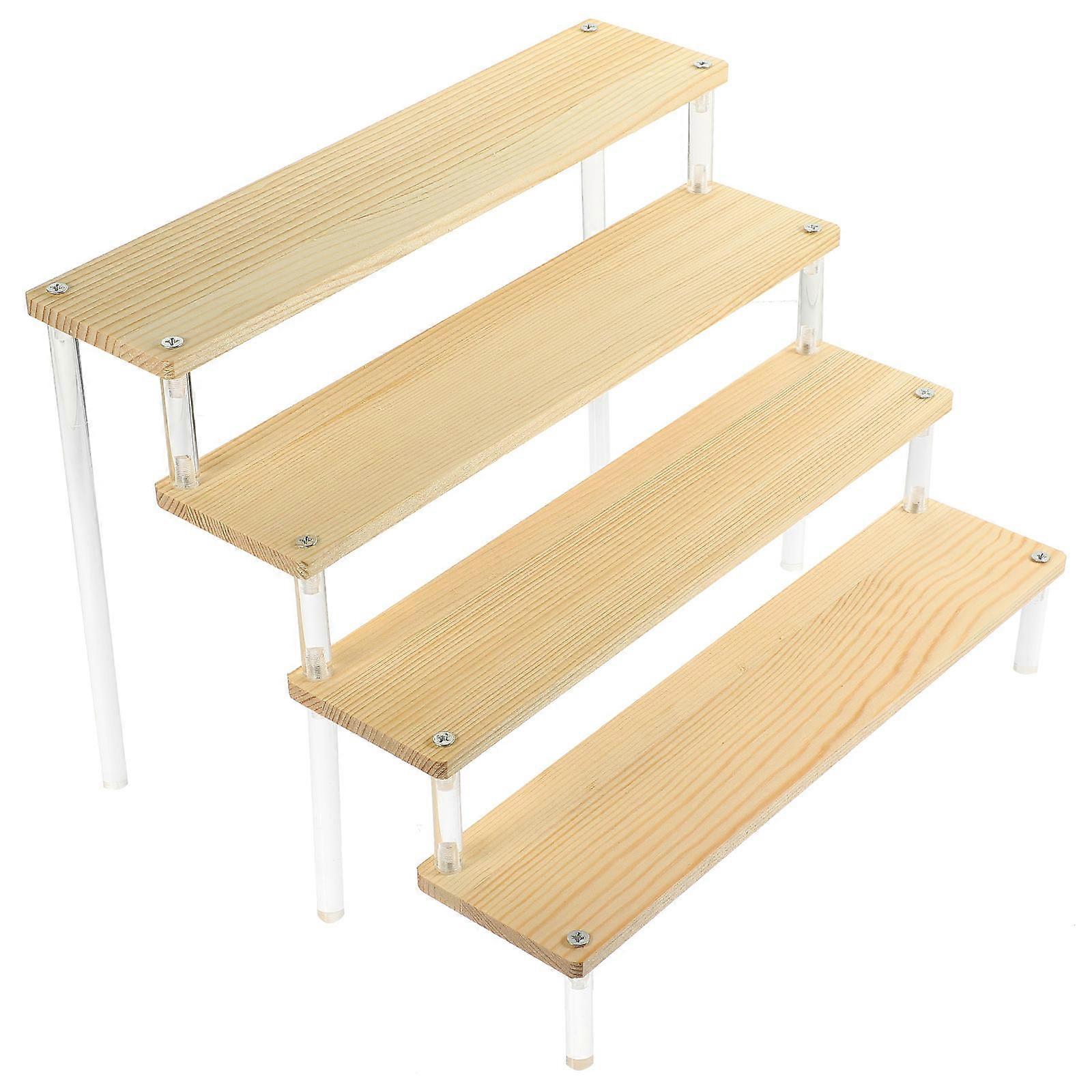 Product Display Stand Acrylic Storage Rack for Desserts 2Pcs