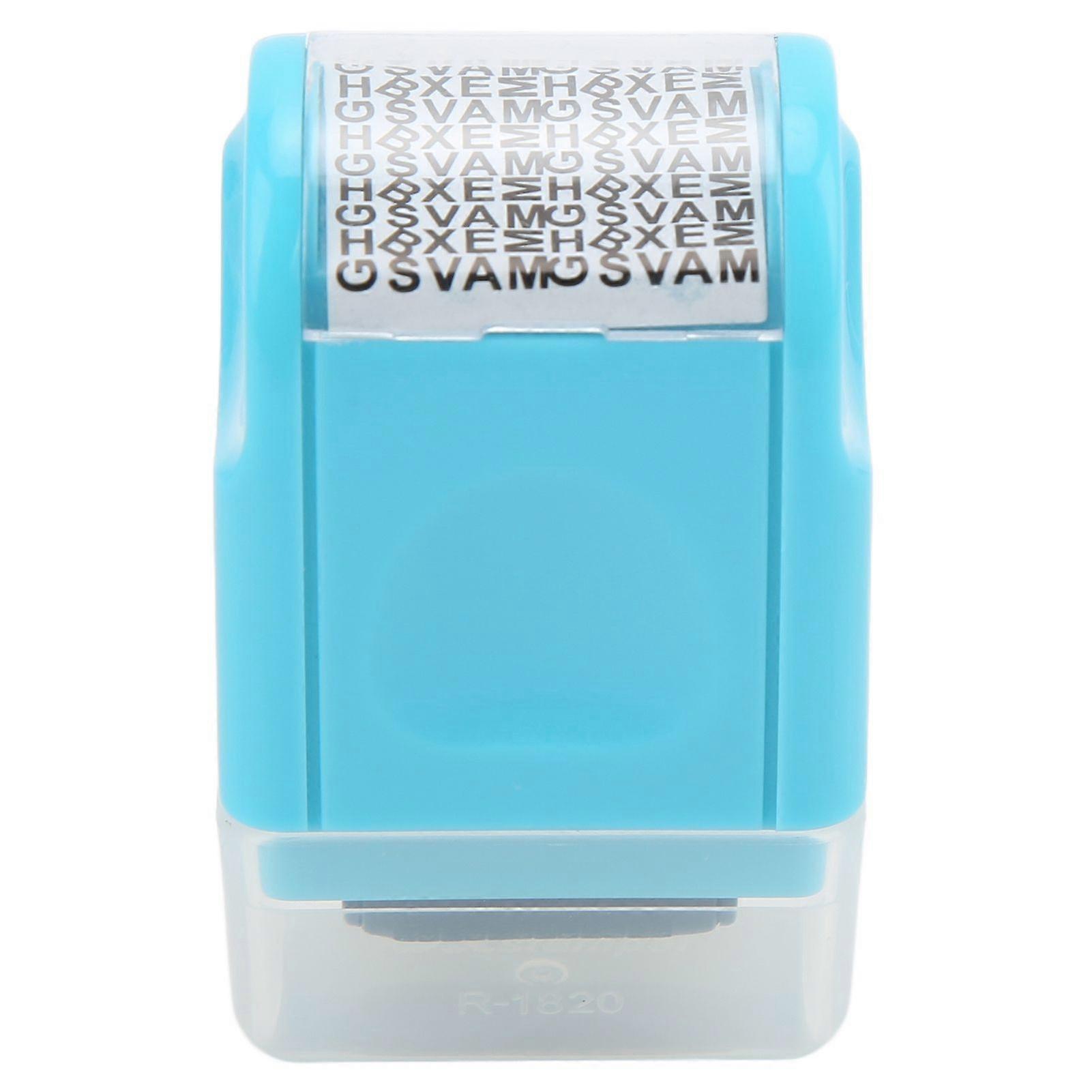Confidential Stamp Photosensitive Roller Detachable Window ABS Material Confidential Roller StampBlue