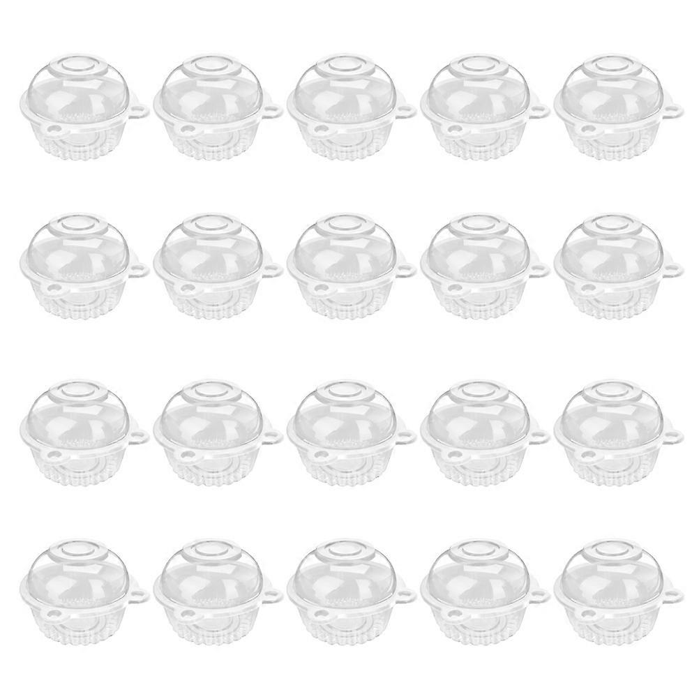 Cupcake Containers Storage Boxes for Party 50Pcs Transparent Dessert Holders