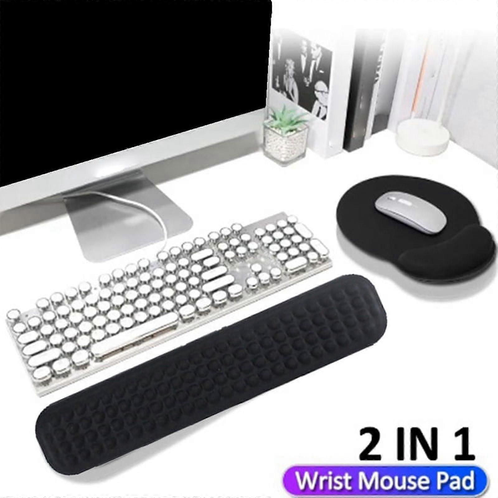 Mouse Wrist Pad Keyboard Silicone Wrist Rest Memory Foam Solid Color Mouse Pad Suitable for Office Games