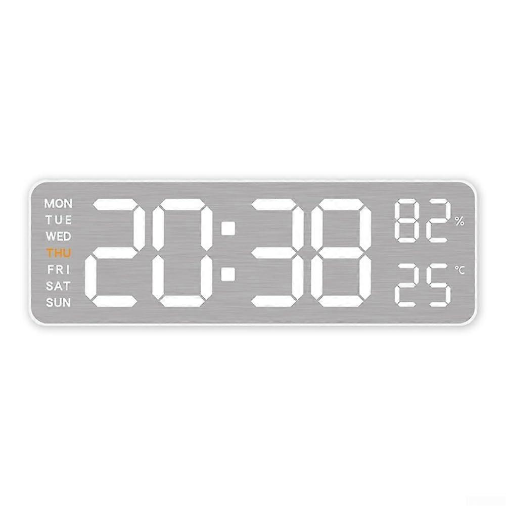 Electronic Wall Clock Time Date Humidity Temperature Display Model B For Any Room