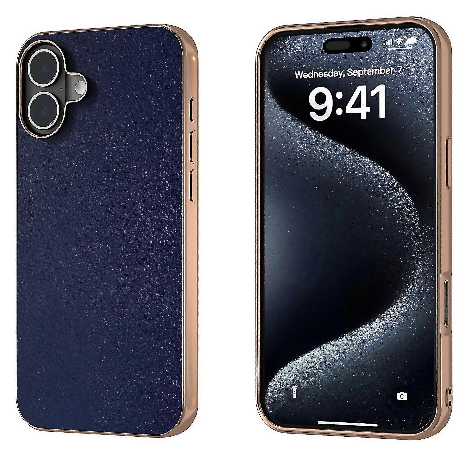 For Pu Leather Electroplating Frame Full Coverage Phone Suitable For Everyday Use