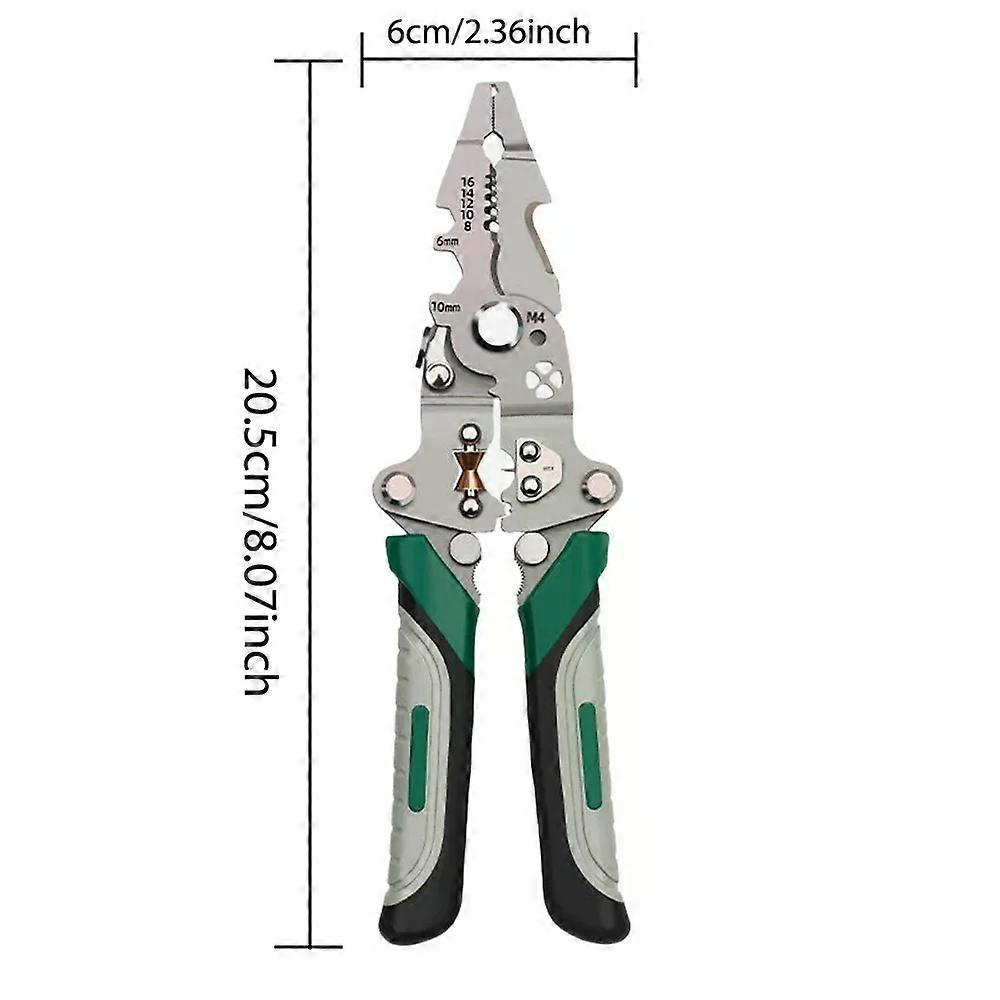 Multifunctional Folding Wire Stripper Professional Electrical Wire Stripping Tool for Stripping Cutting Wire
