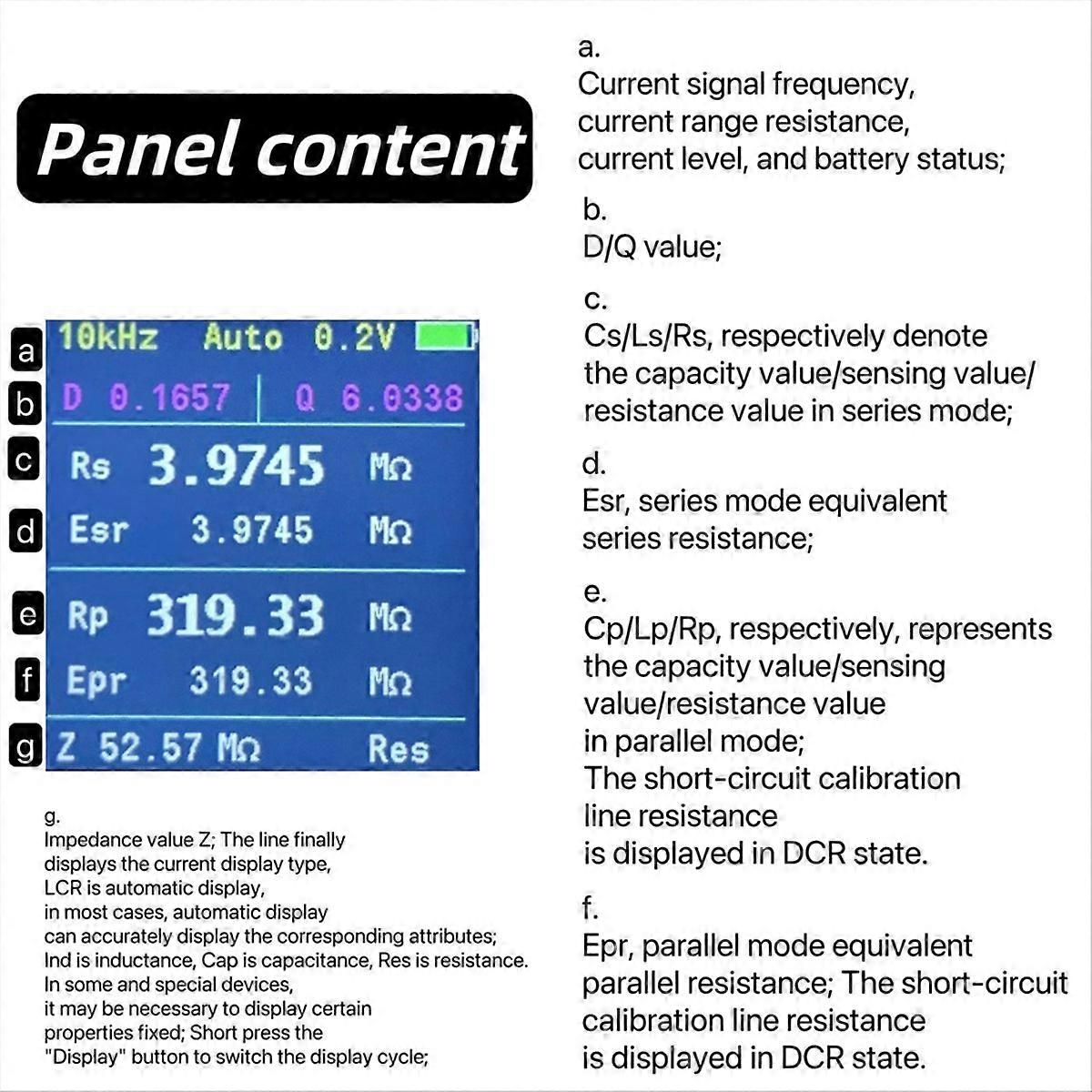 LCR-P1 100KLCR-Tester 1,54 Zoll LCD