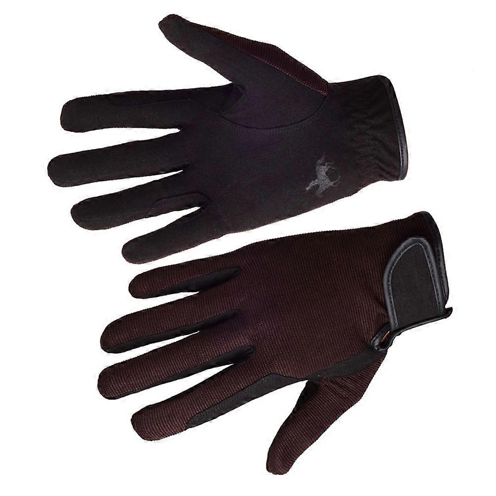 Professionella ridhandskar Ridhandskar för ridning 1 par i kaffe