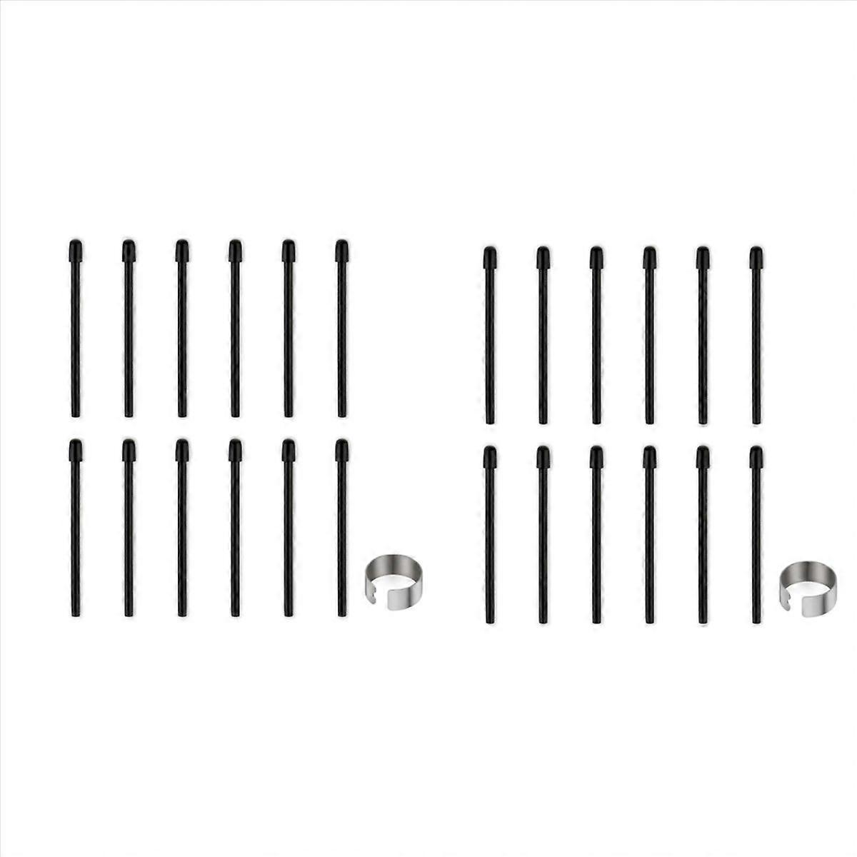 Standard Pen Nibs, 12Pcs Black Refill Pen Tips for Intuos Pro