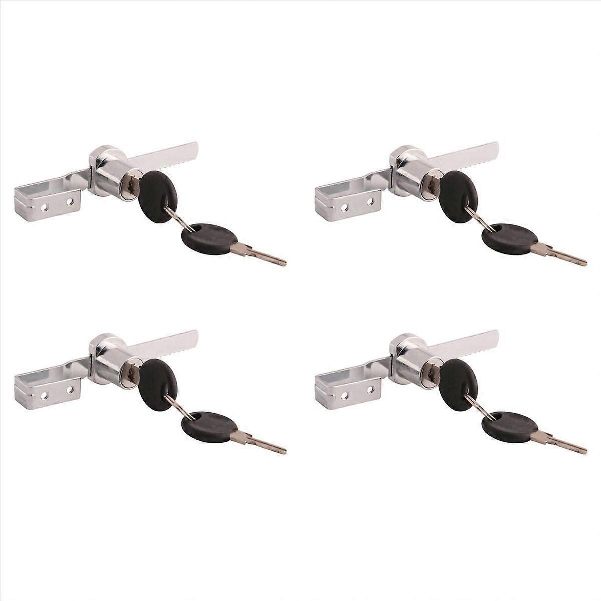 Display Case Lock Sliding Glass Door Ratchet Lock with 2 Keys