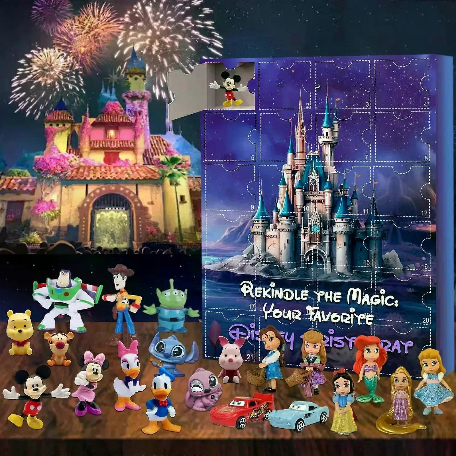 Advent Calendar Stitch Cartoon Doll Christmas Atmosphere Decorative Gifts New Year 24 Days Countdown Surprise Blind Box