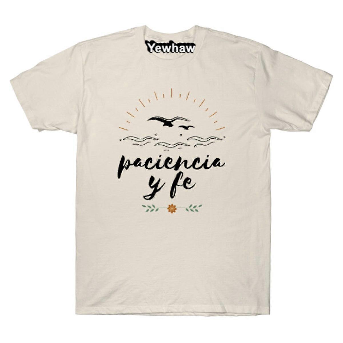 camiseta paciência e fé 1 nas alturas