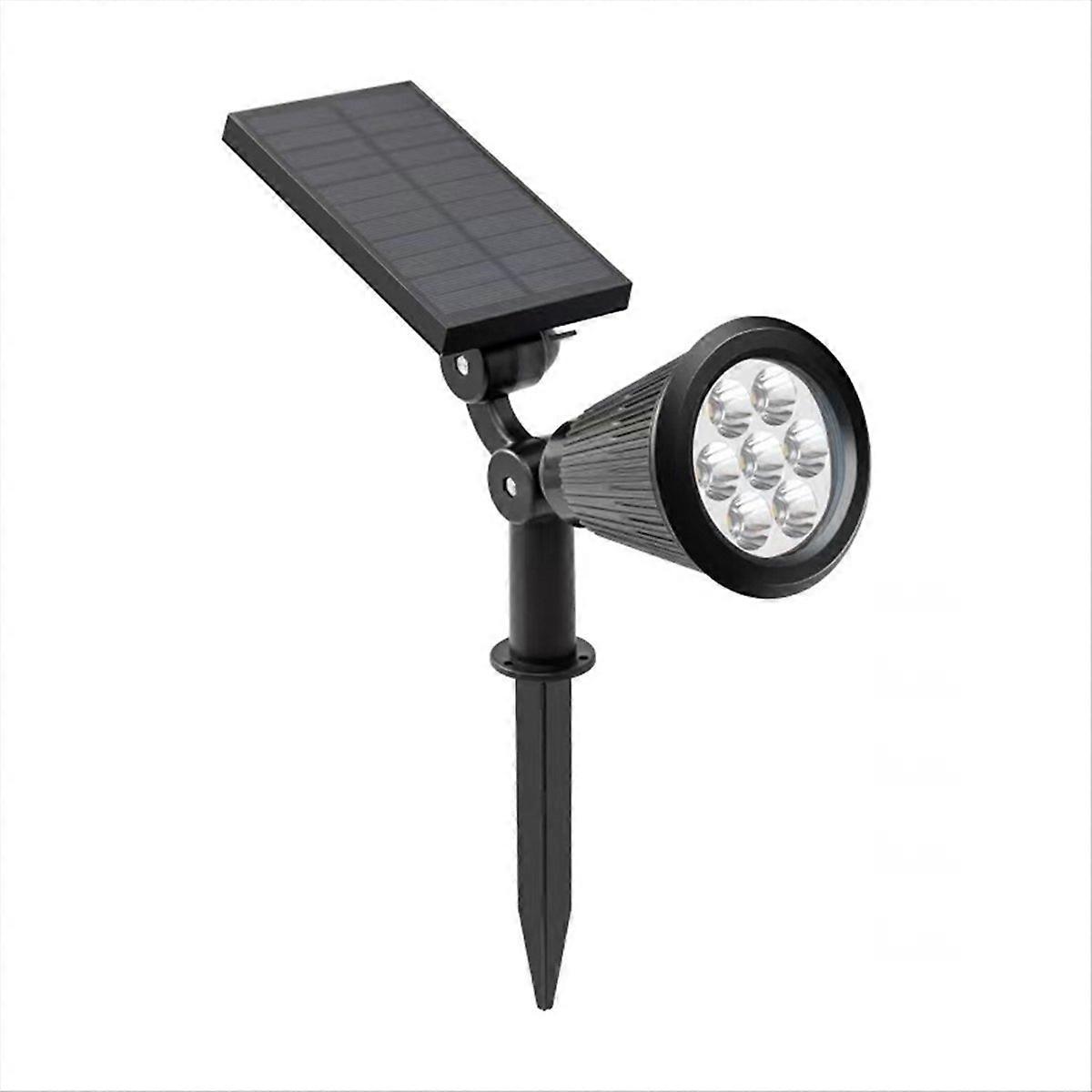 7LED Solar Ground Plug Light Outdoor IP65 Waterproof Spotlight,A