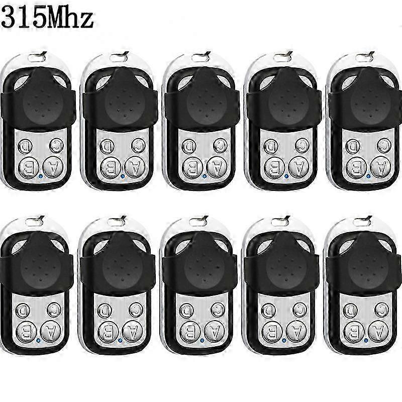 Exquisite AUBESS 433/315MHz RF Remote Control 4 Button Car Key Garage Door Opener Remote Control Copy Electronic Gate Control Duplicator