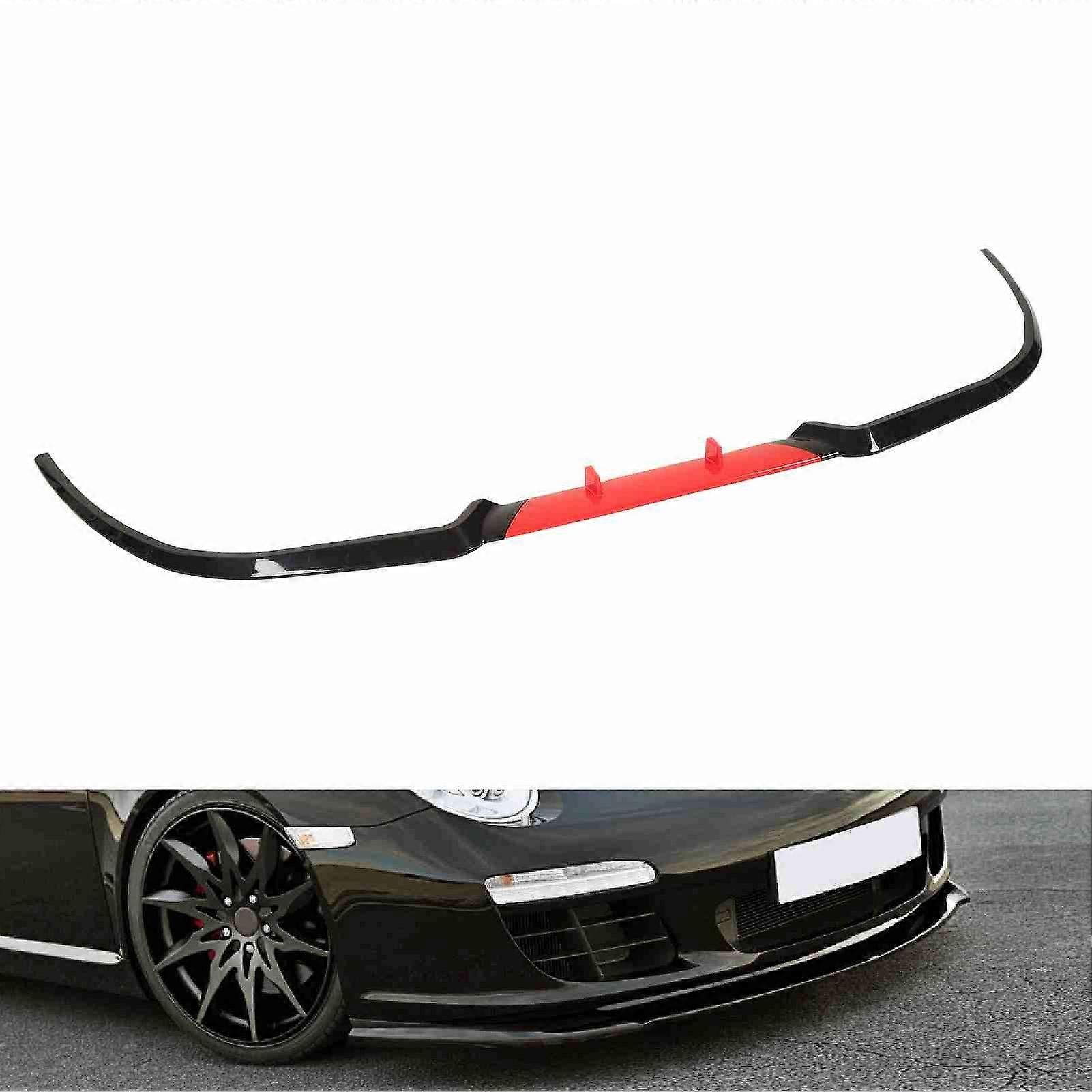 Front Bumper Lip Impact Resistant Front Bumper Lip Separator 114cm Replacement for Seat Leon Red 