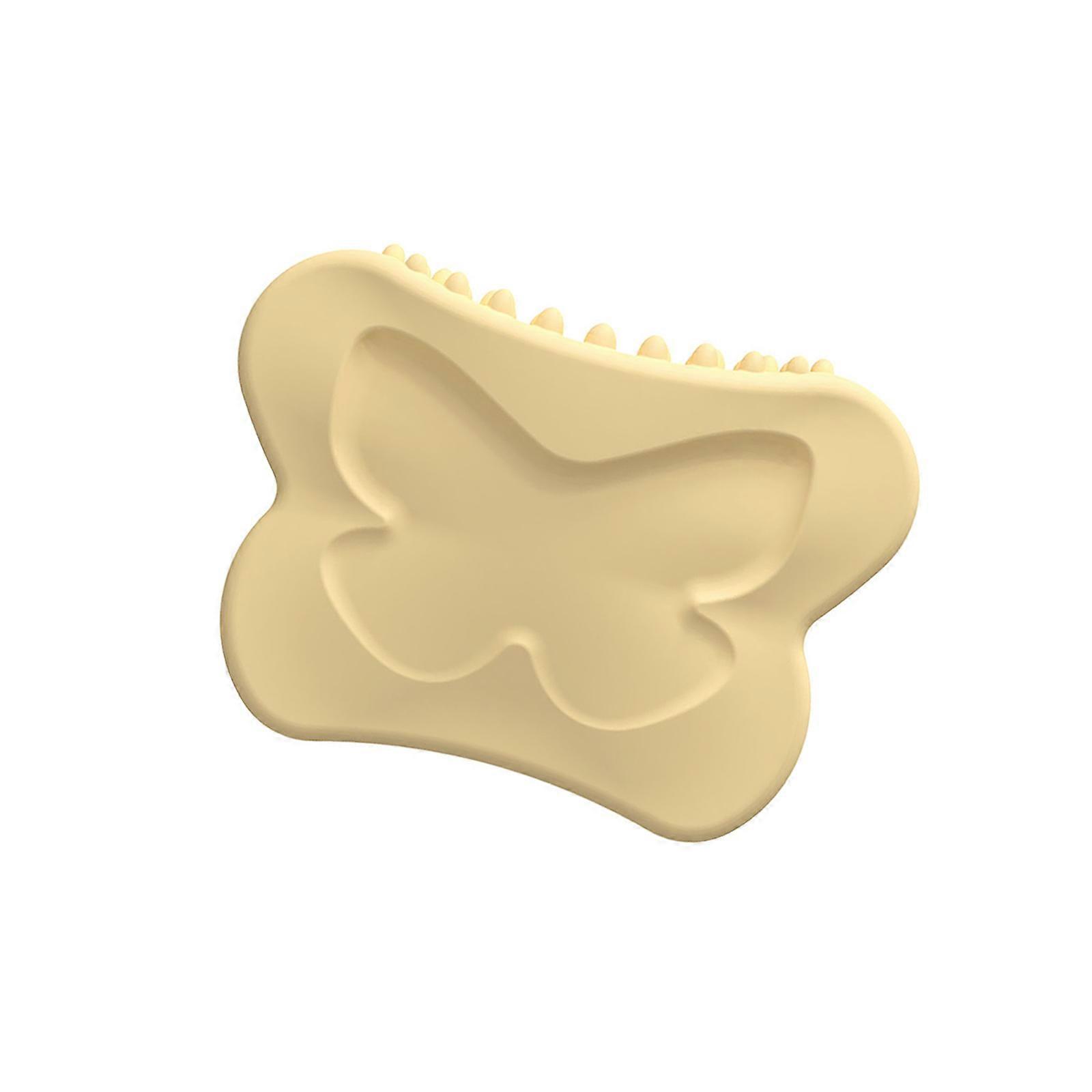 Silicone Gua Sha Scraping Massage Tool Soft Flexible Face Body Muscle Relief For Full Body Use  yellow