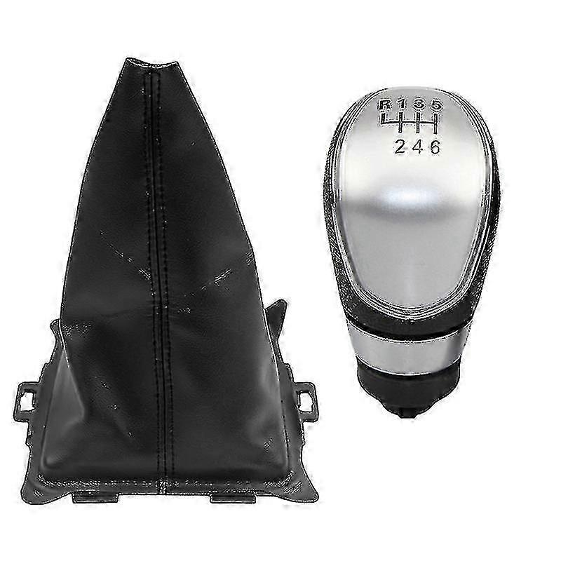 Manual transmission gear knob for Ford Fiesta with boot cover