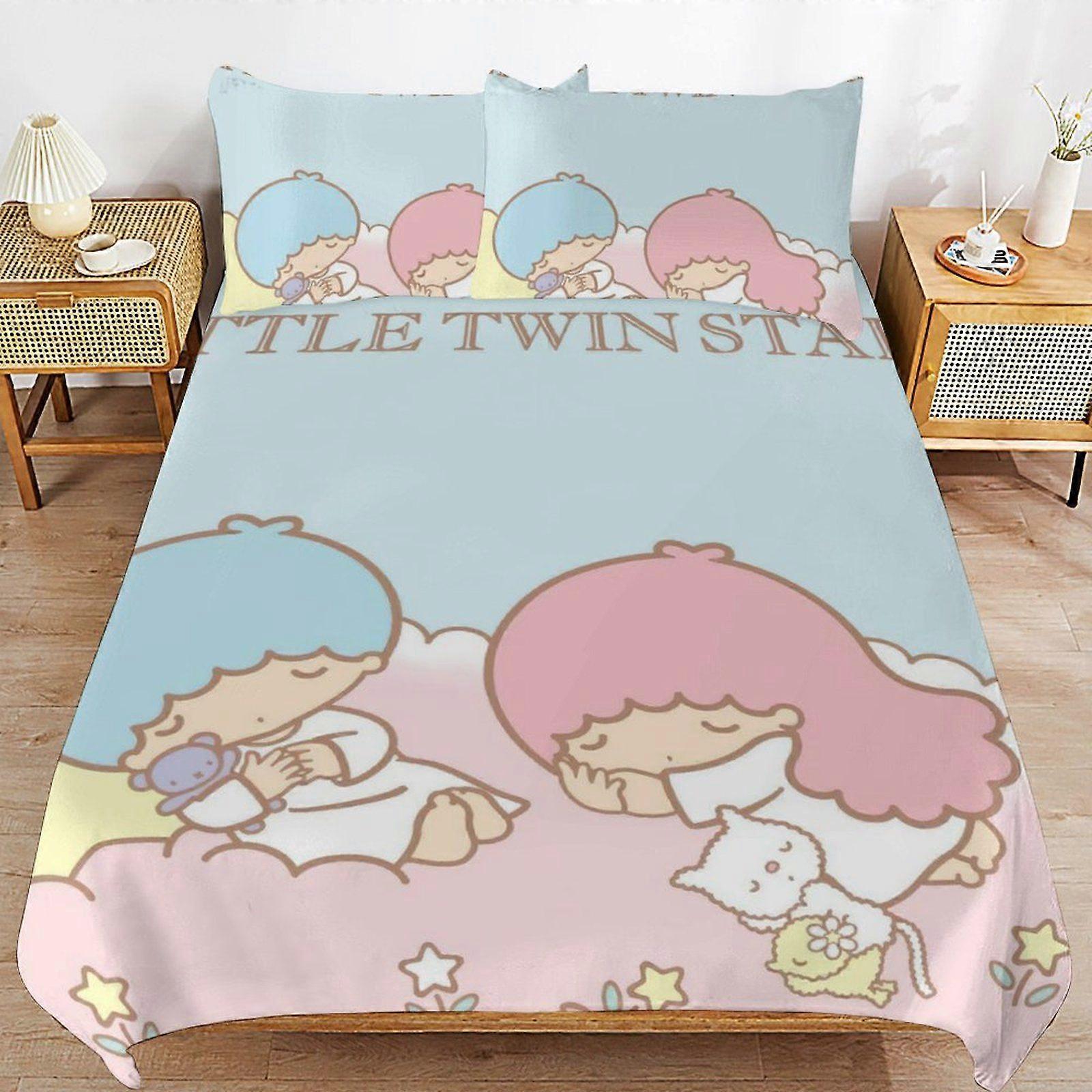 W393 Sanrio Wrinkle Free Sleep Upgrade Soft Zipper Closure Premium Duvet Cover Sets with High Thread Count M393