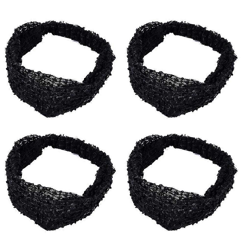 Γυναικεία Δαντέλα S - 4 Τμχ Εκπληκτική Stretch Wide Floral Lace s - Κασκόλ μαλλιών Wide-brimmed Thin Lace