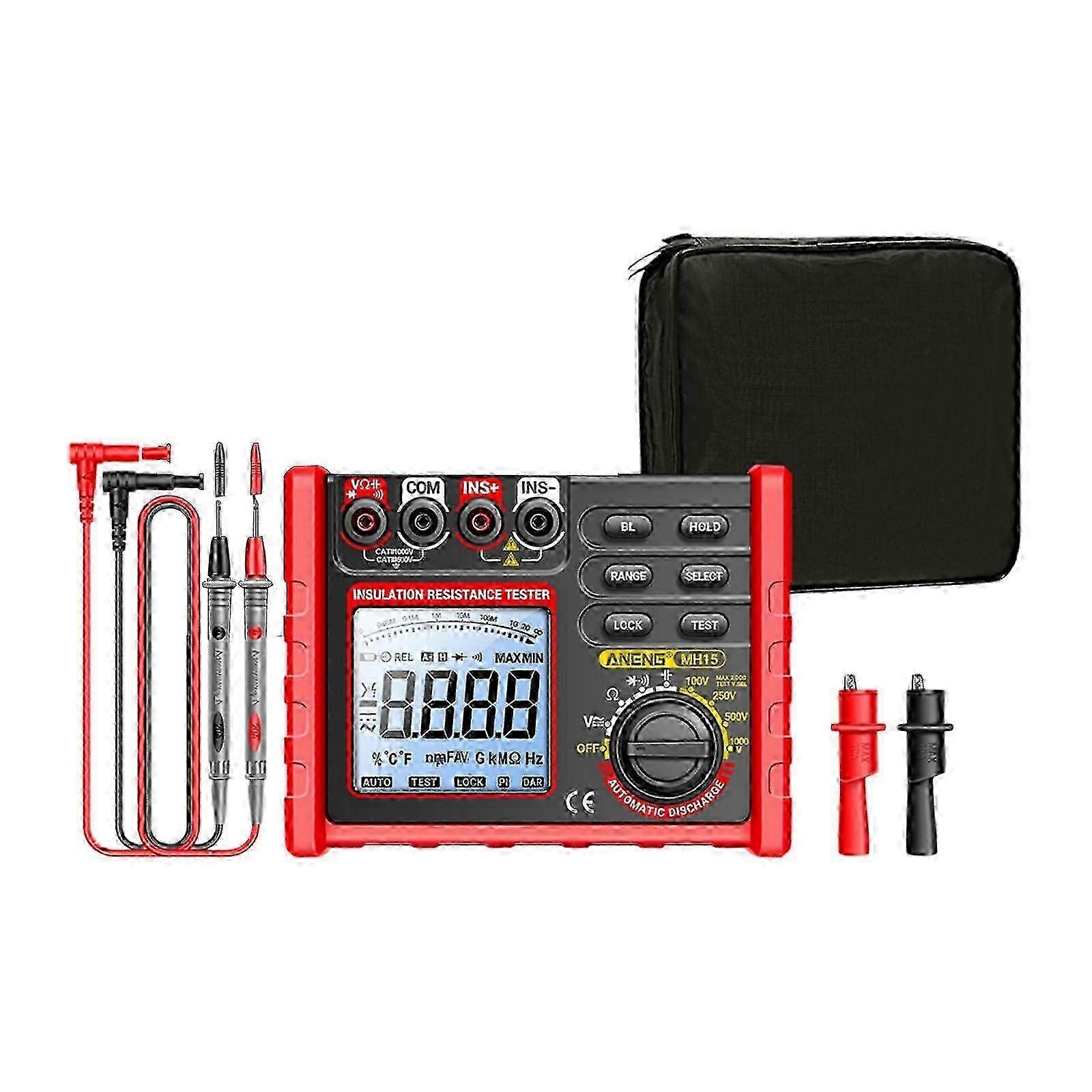 Digital Insulation Resistance Tester Meter for DC Current DC Voltage