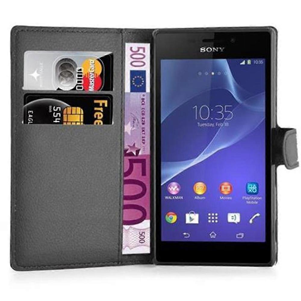 Sony Xperia M2 / M2 AQUA Case - Protective Case with Card Slots and Stand Function
