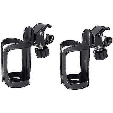 2er-Pack 360-Grad-Drehung schraubenloser Fahrrad-Trinkflaschenhalter Schwarz