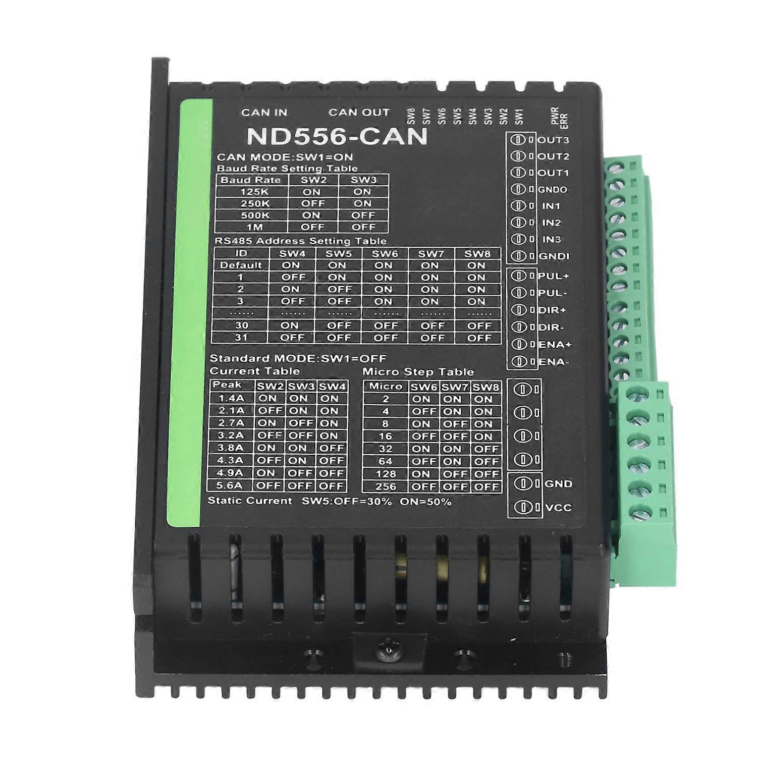 CAN Bus ND556 Motor Driver Digital Stepper Motor Controller Support Pulse Control 12‑48VDC