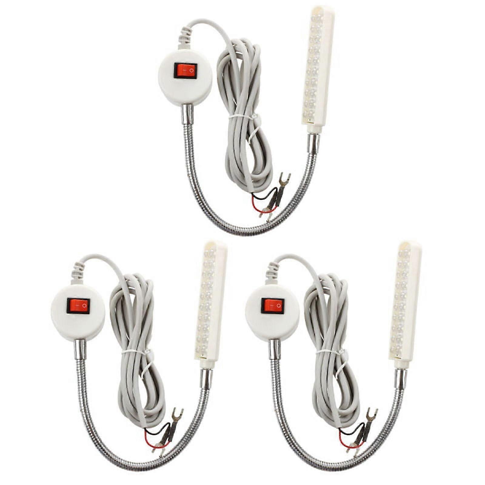 3X 20 LED 220V Sewing Machines Working Lamp Magnetic Type LED Light