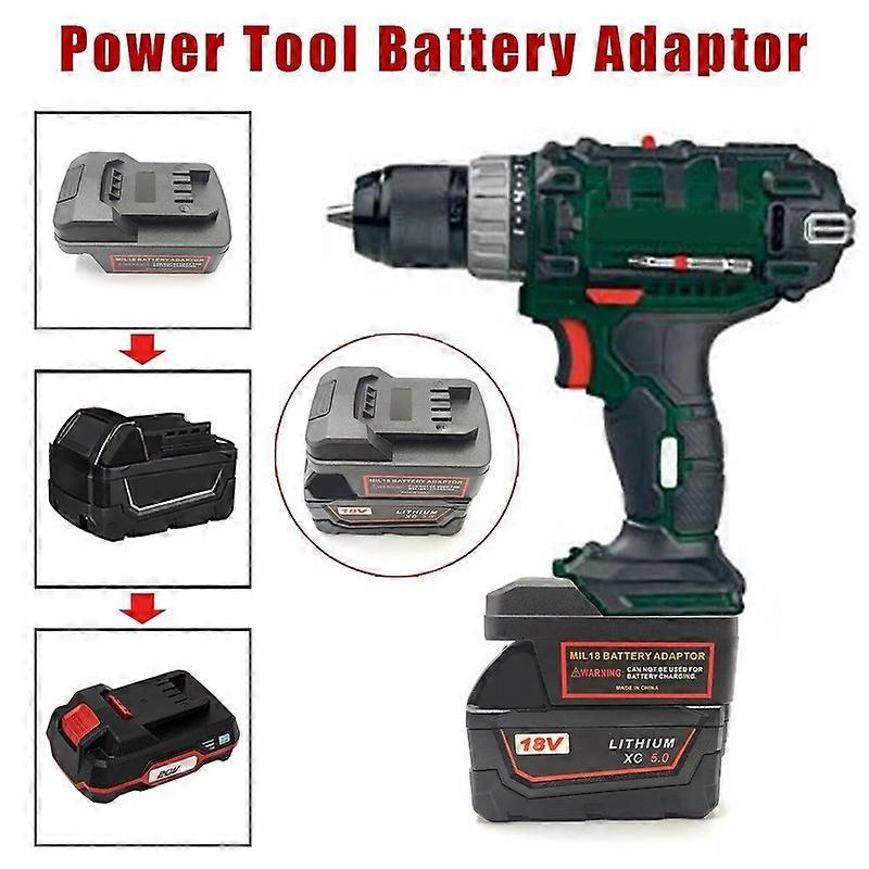 Adapter for Milwaukee 18V Li-ion Battery Convert to for Parkside 20V Power Tools