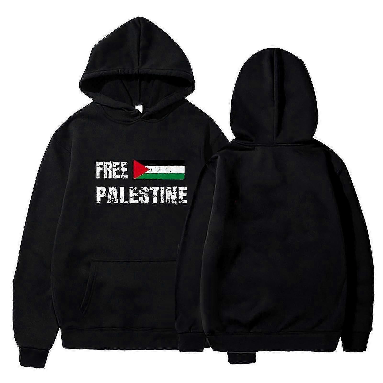 Sudadera con capucha estampada inspirada en la moda palestina