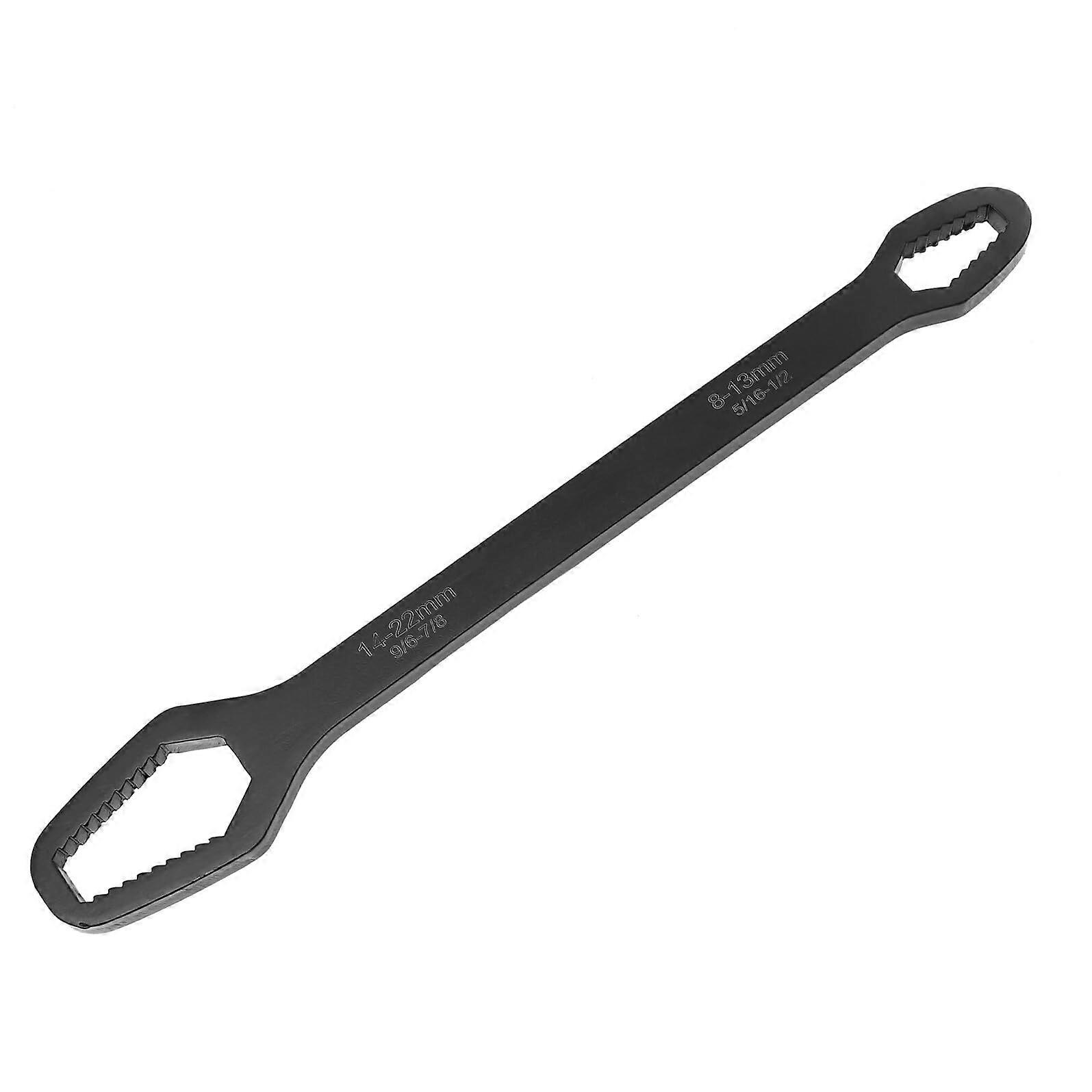 Adjustable Double Ended Wrench SelfTightening Multipurpose Spanner For Auto Motorcycle  Thickened Black Hand Tool