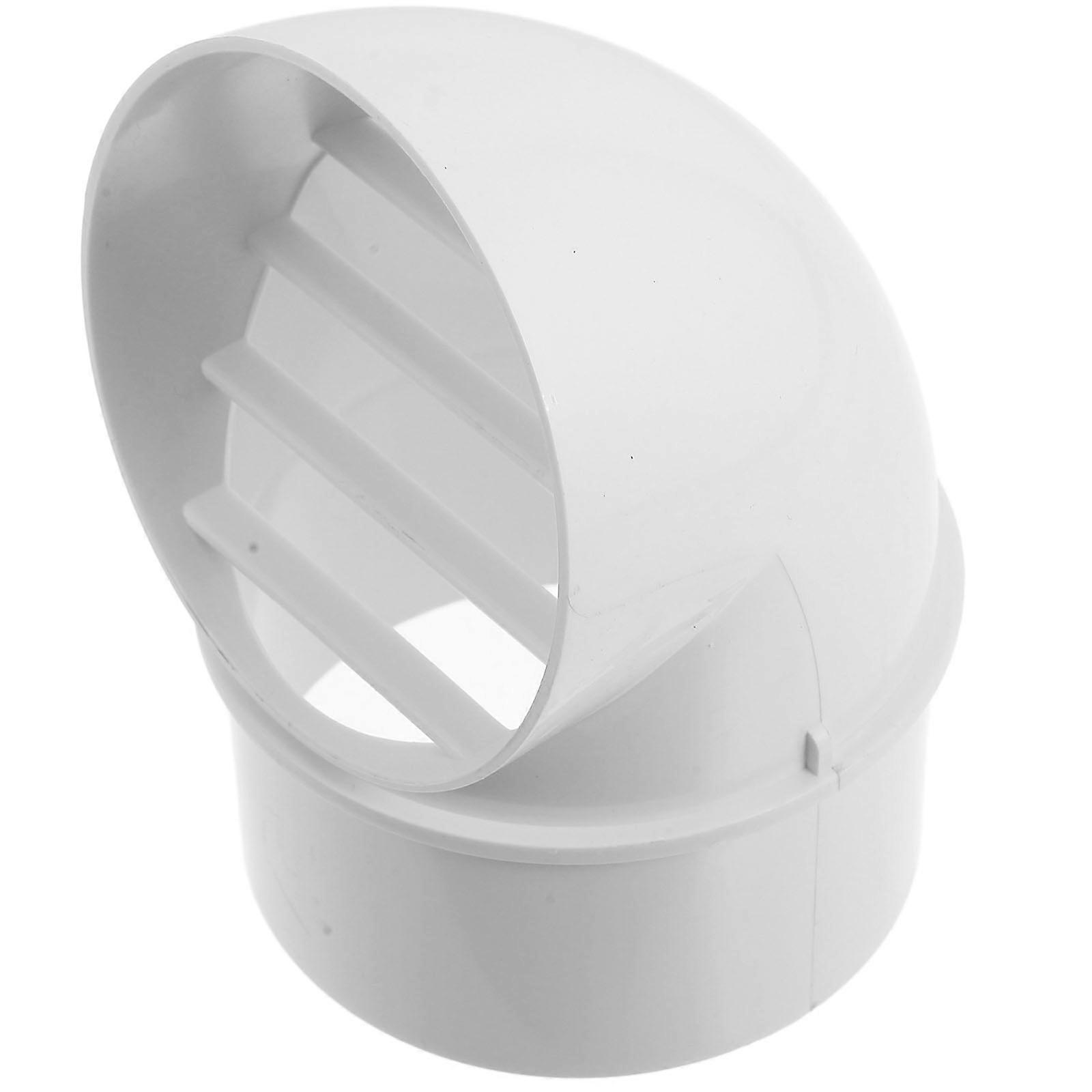 PVC Wall Vent Cap Windproof Ventilation Cover for Kitchen Exhaust