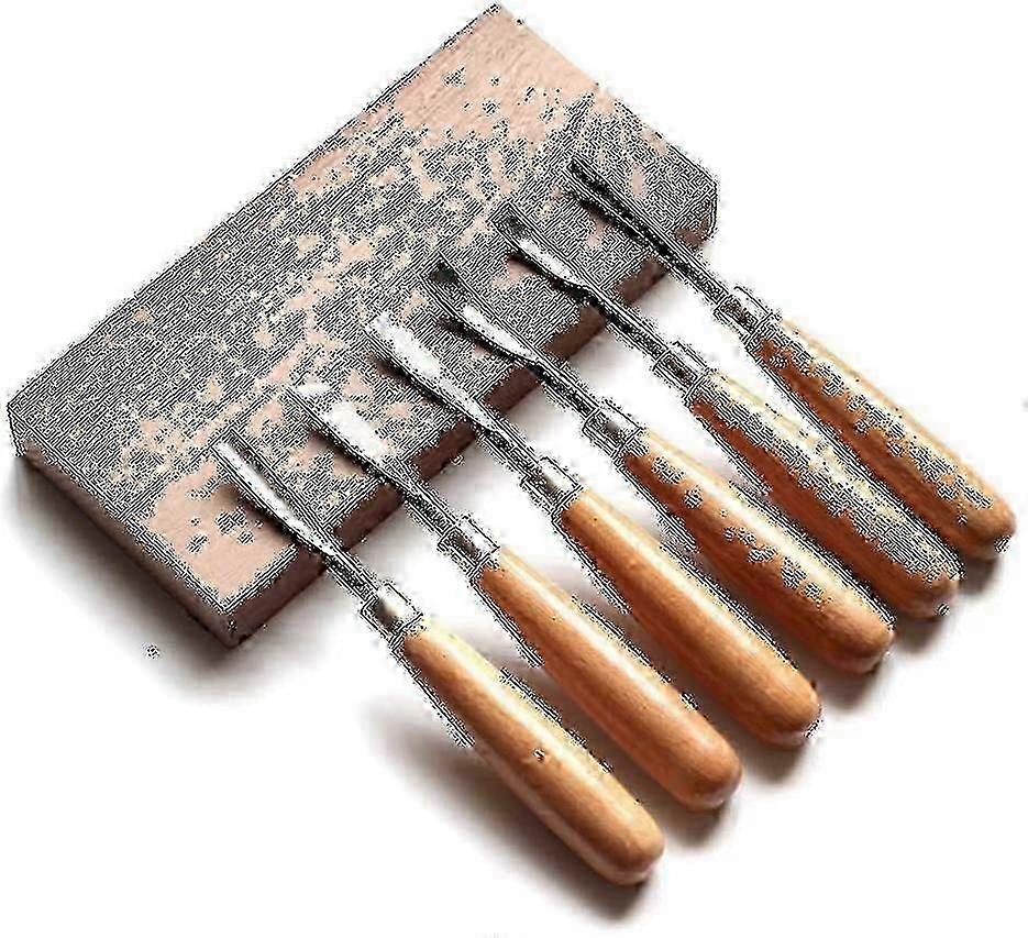 6-Piece Wood Carving Chisel Set - Precision Tools for UK Craftsmanship