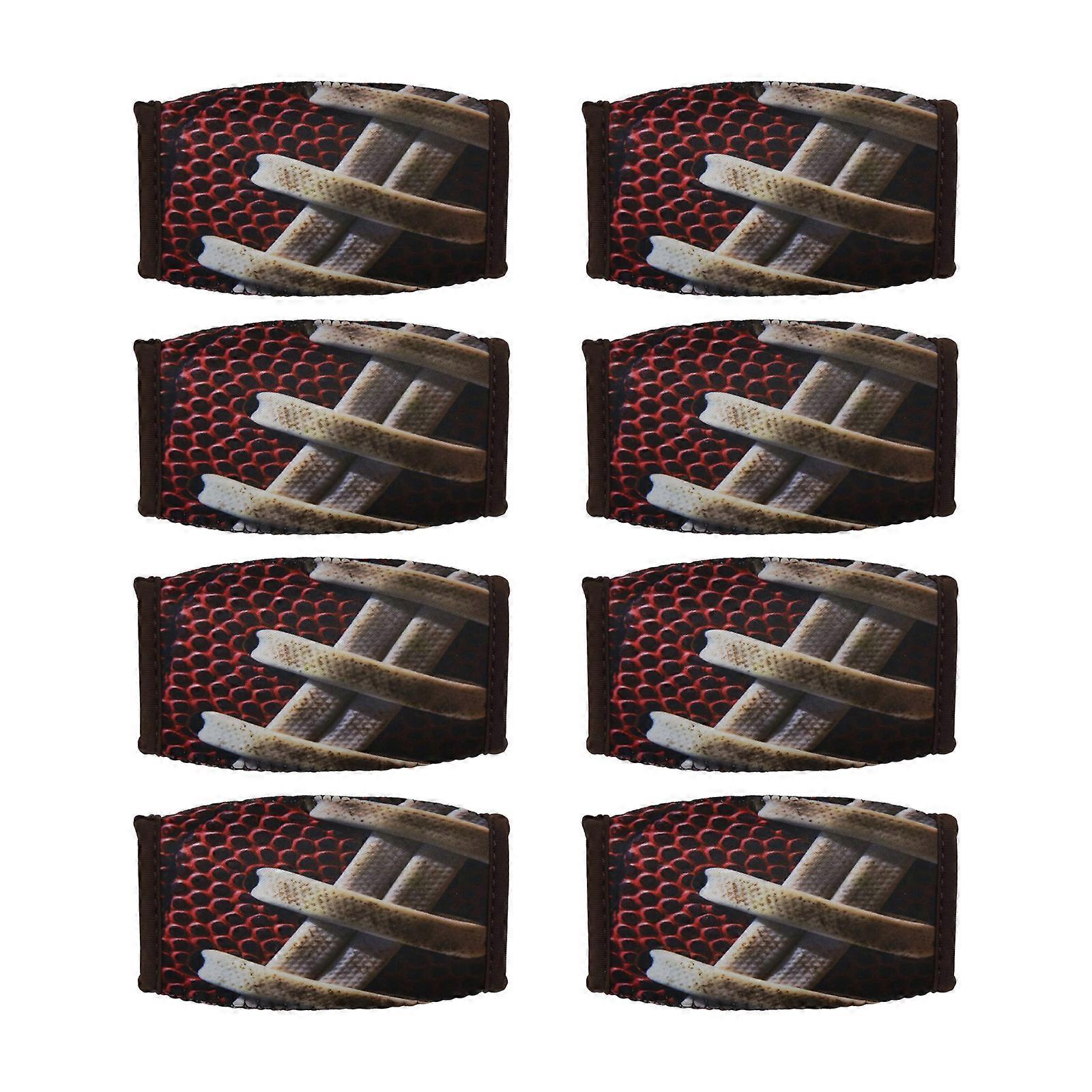 Multiple Use Football Face Guards 8Pcs Tall Flexibility Chloroprene Jaw Protectors Simple Athletic Gear Multicolor