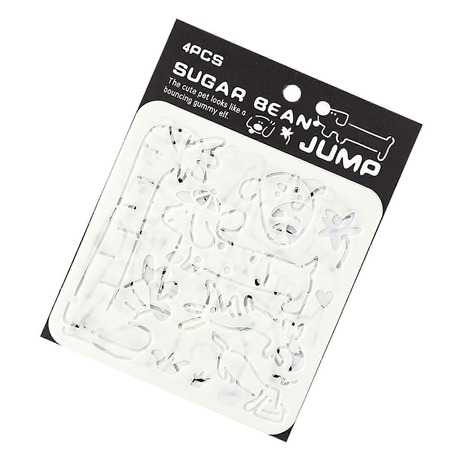 Art Classroom Essential Reusable Stencil Set Holiday Theme Patterns For Teachers And Students PET Multicolor