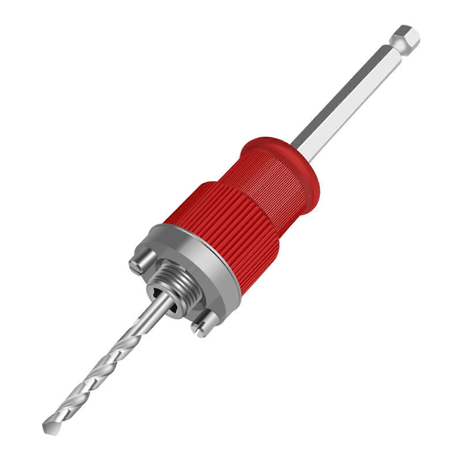 Universal Hex Handle Arbor with Quick Release Mechanism Suitable for 38mm+ Bi Metal&Pipe Cutter High Efficiency Drilling Multicolor