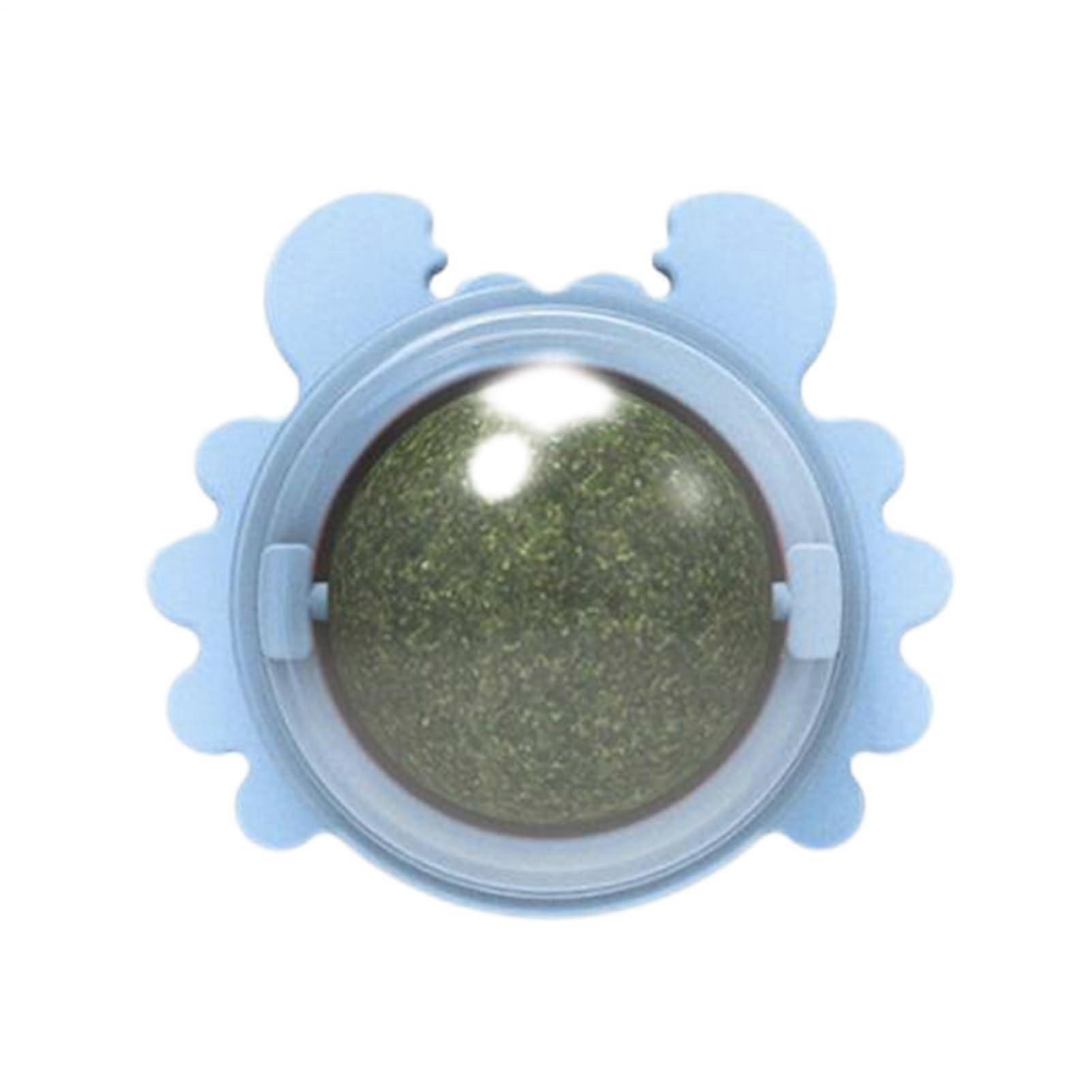 Catnip Balls for Cats Wall Mounted Portable Edible Balls Rotatable Ball Cat Toy Durable Teeth Cleaning Kitten Chew Toys