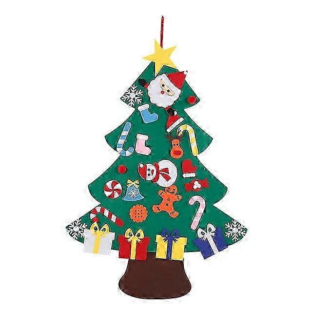 Santa Claus Fabric Advent Calendar with Hanging Ornaments