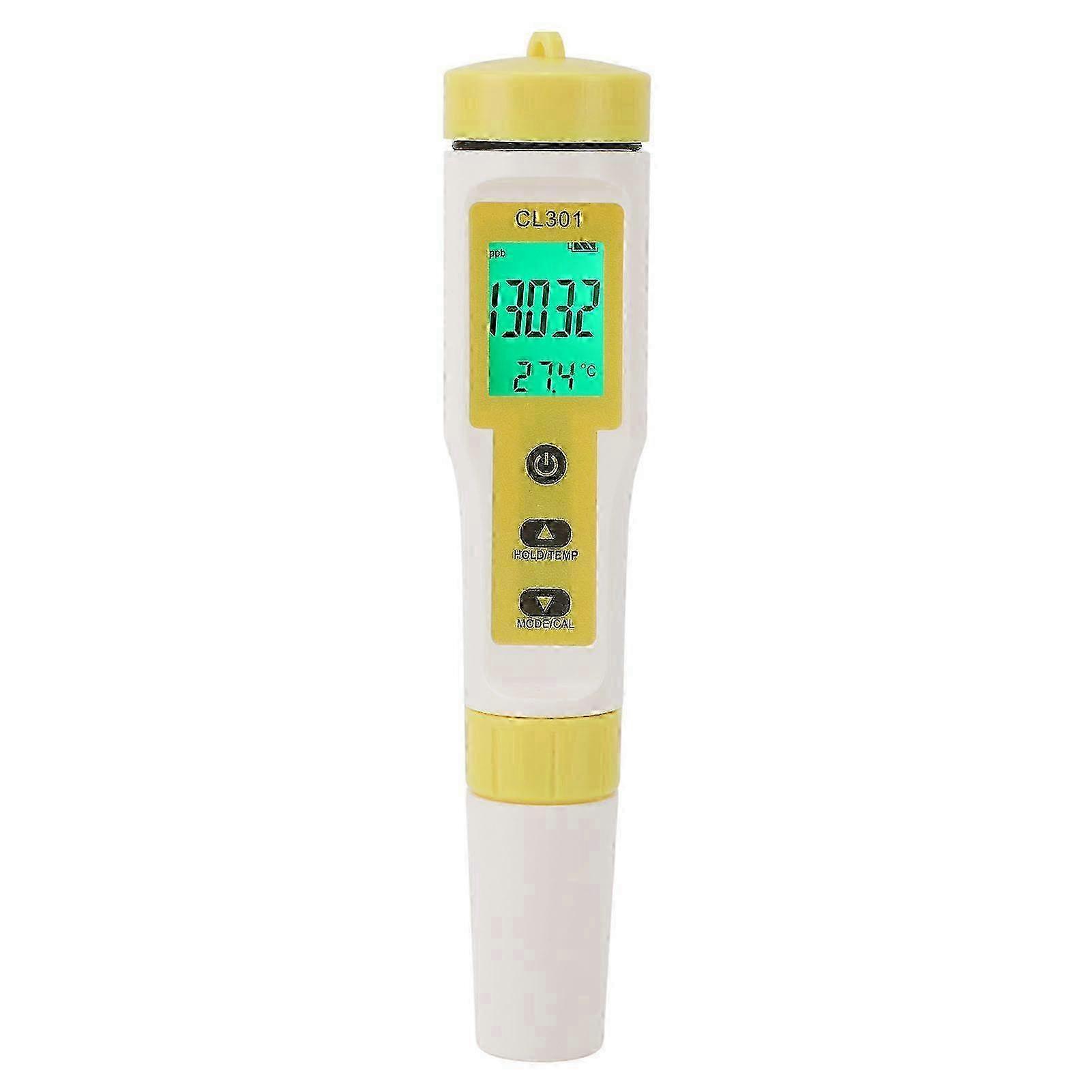 Tester 3 in 1 Hydrogen CL Temperature IP65 Waterproof LCD Backlit Quality Meter for Drinking Water Pool 2025