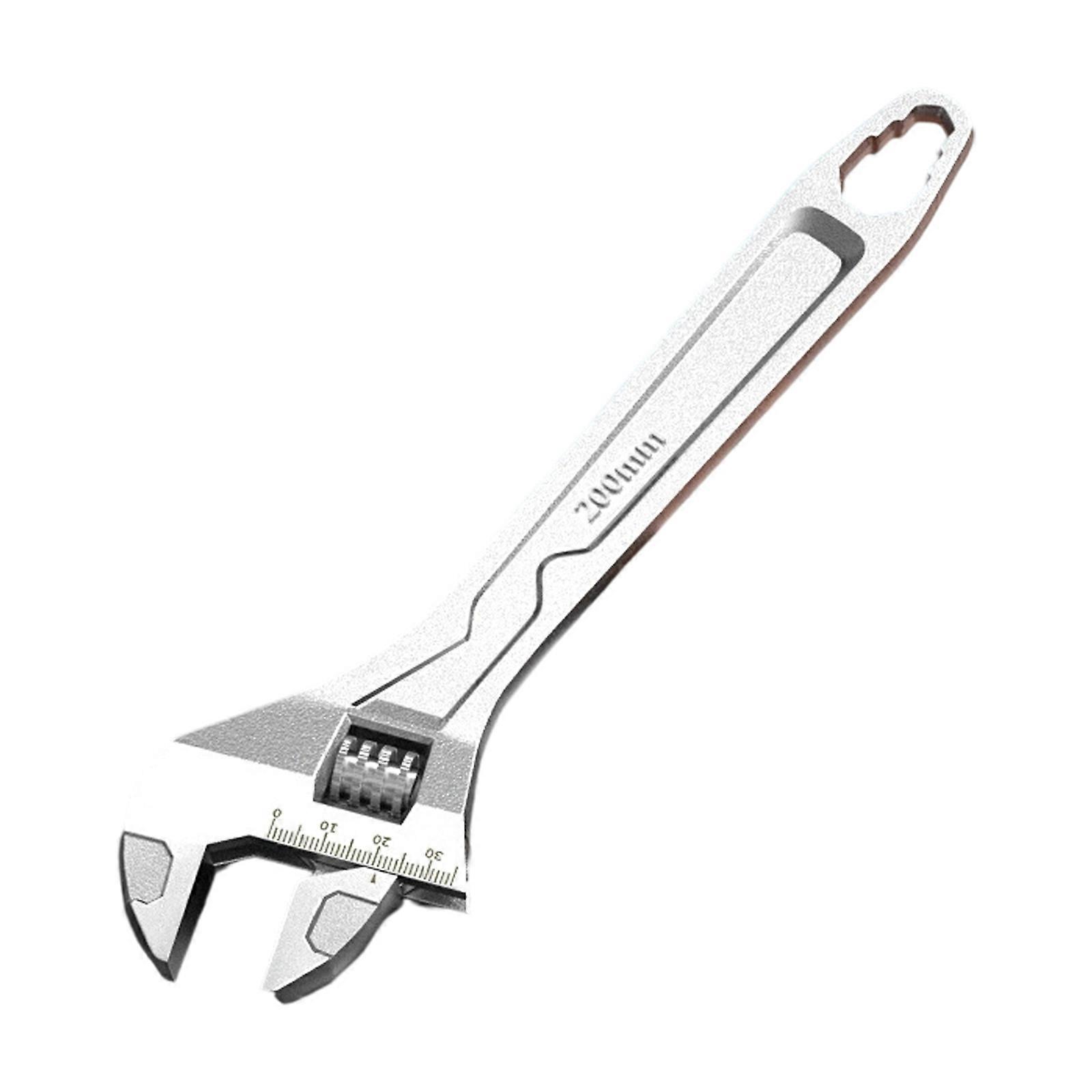 Accuracy Adjustable Pipe Spanner Featuring Oversized Hex Hole Rapid Jaw Movement And Rustproof Coating  8 inches