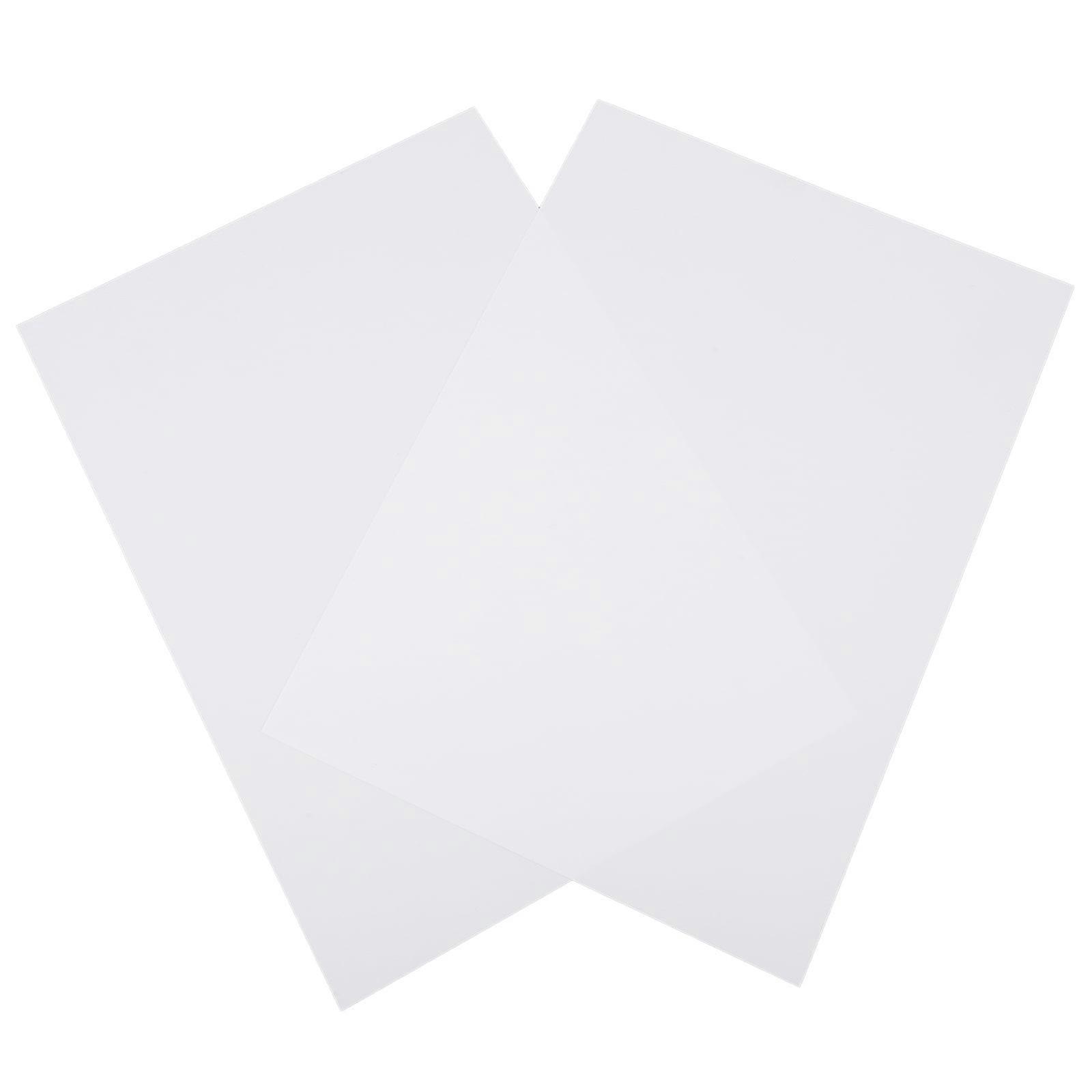 Eease 2pcs Heat Shrink Sheets Blank Heat Shrink Material Shrink DIY Handicraft Making Sheets