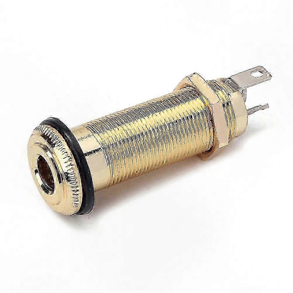 Stereo  o Jack Socket for Guitar with Input and Output Cylinders