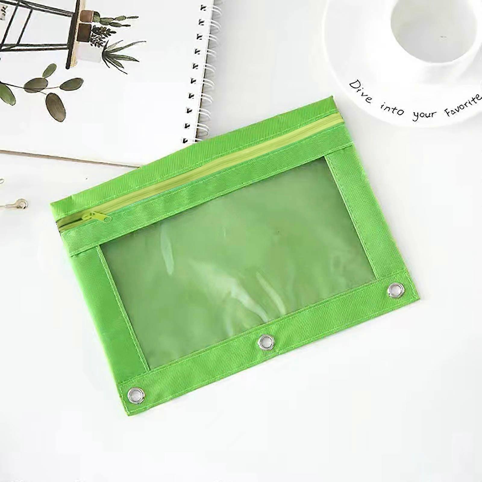 Pencil Case Single Zipper Transparent Pvc Document Storage Bag Detachable Folder Pencil Packet