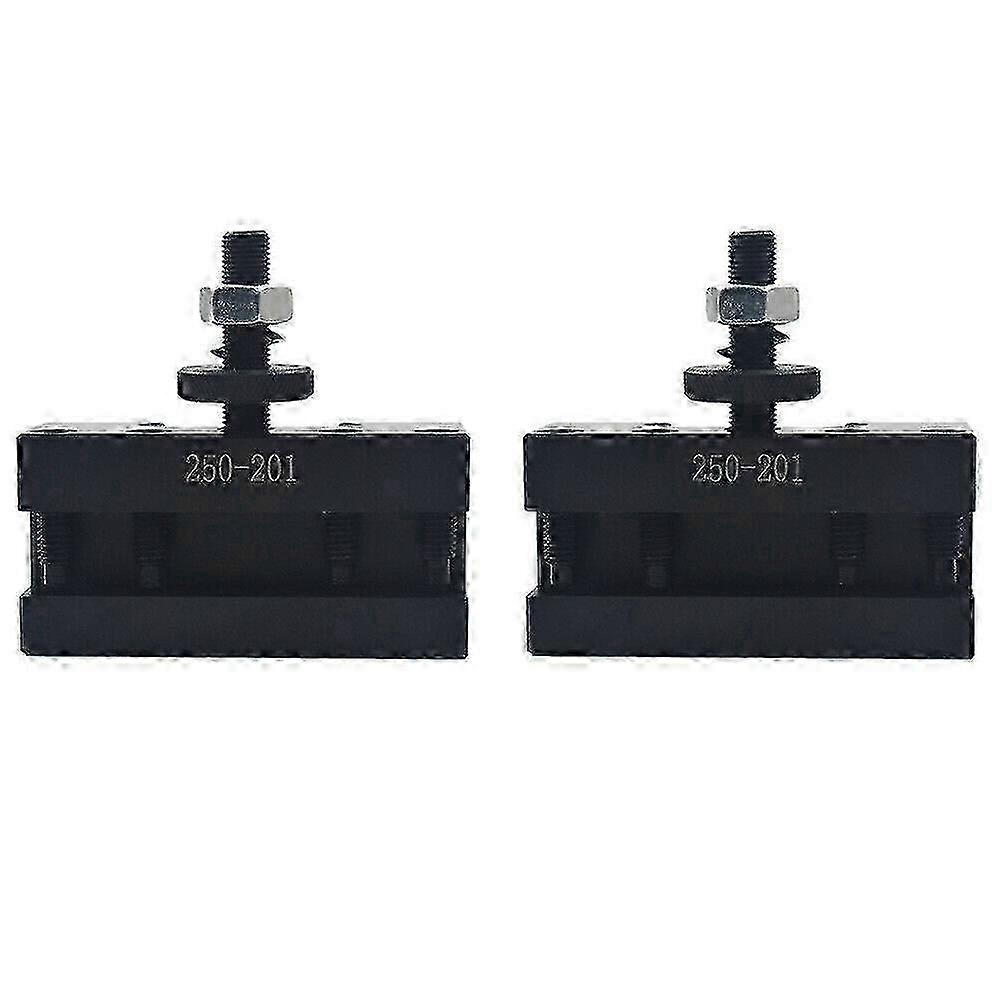2Pcs 250-201 Quick Change Tool Holder Turning and Facing Tool Holder for Lathe Cutter Cutting Tool Bits bs
