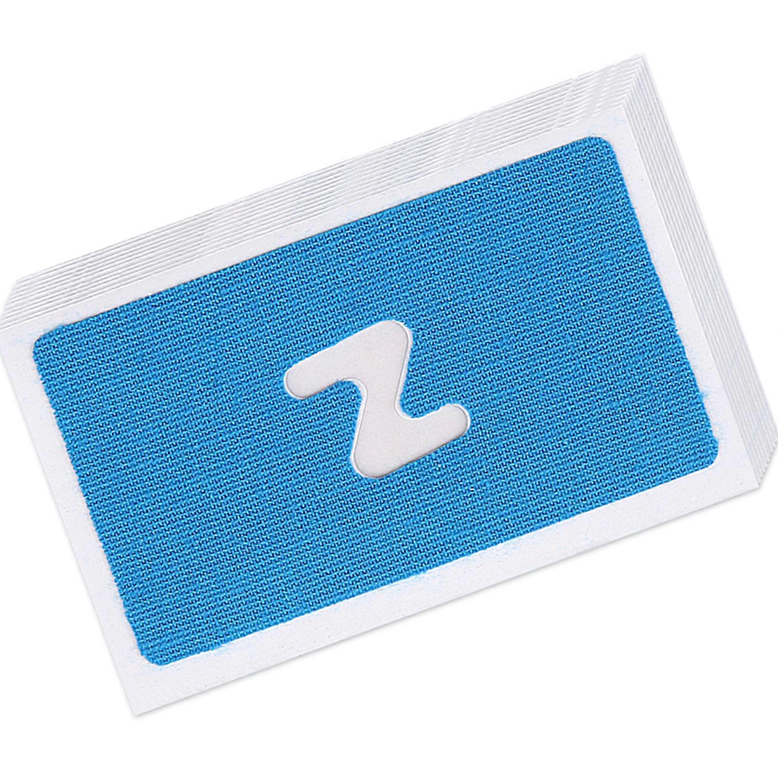 Nighttimes Snore Relief Strips With Z Shapeds Adhesive Hypoallergenics Cotton Blend Material For Adults And Teens Improved Sleep Quality  Light blue