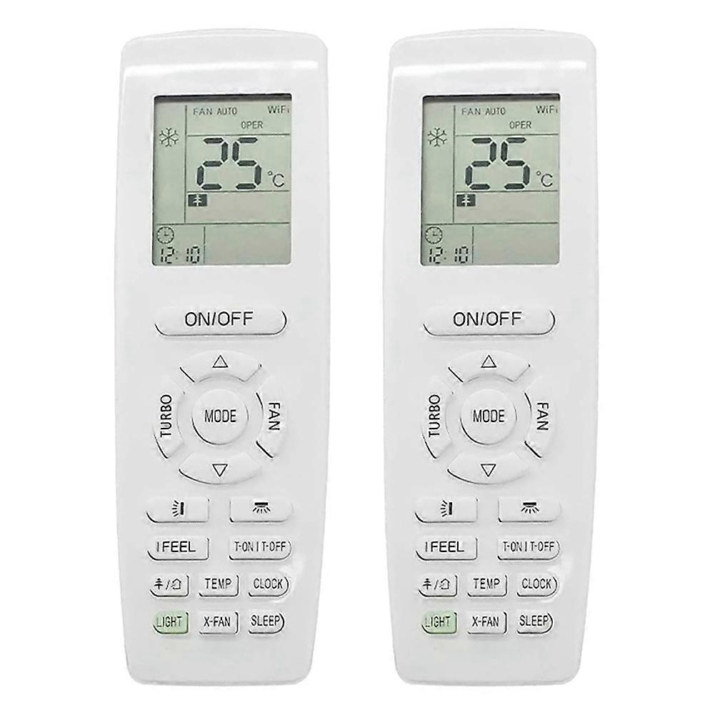 2X YAP1F Air Conditioner Remote Control for GREE YAP1F Home Heating and Cooling Function Replacement Remote Control