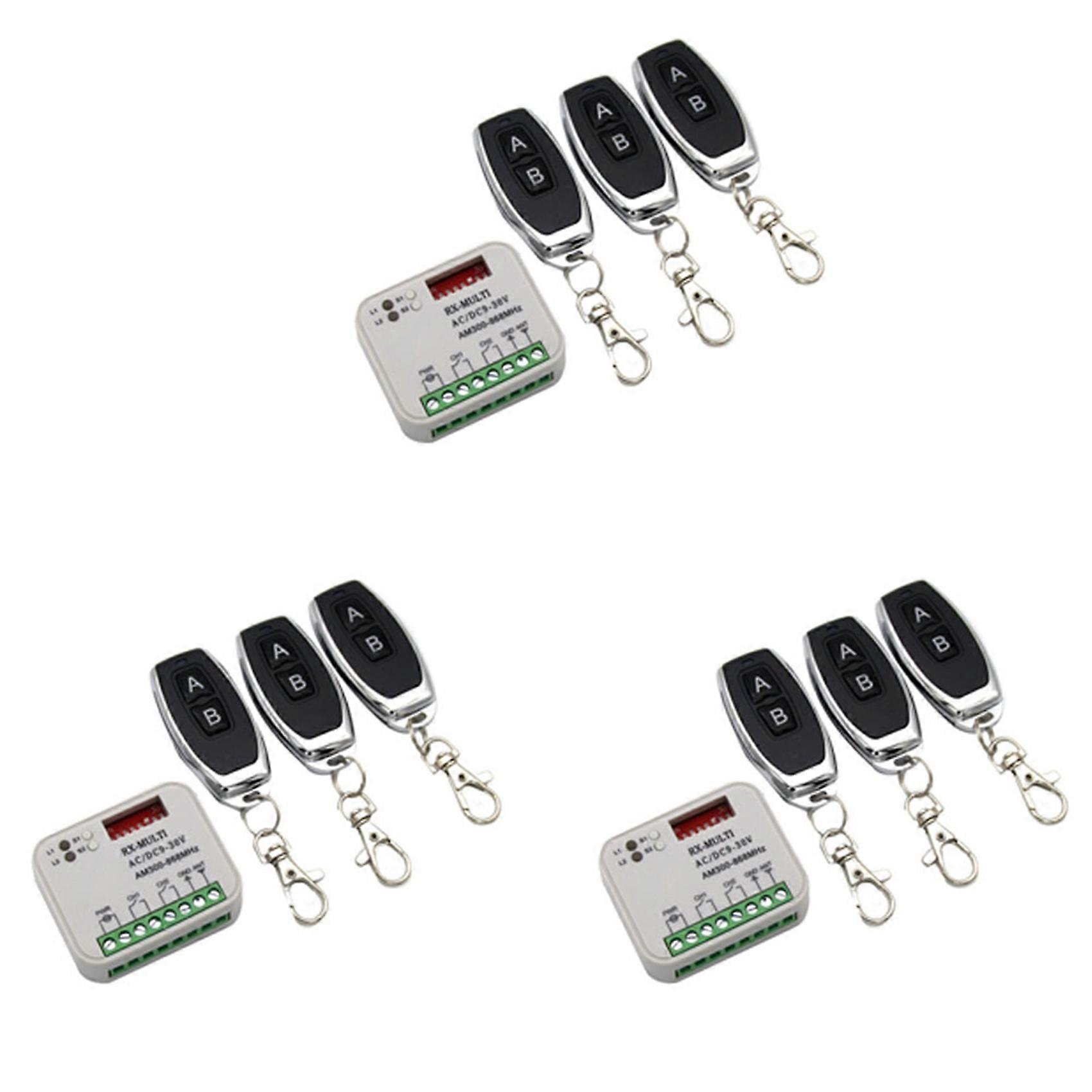 3X Garage Gate Remote Receiver 433 868MHz RX MULTI 300-900MHZ AC/DC 9-30V Receiver with Remote Control