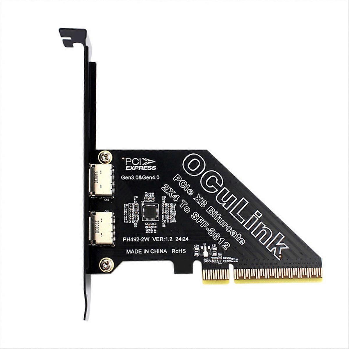 SFF 8611 & 8612 Adapter Card PCie 4.0 X8 to Oculink