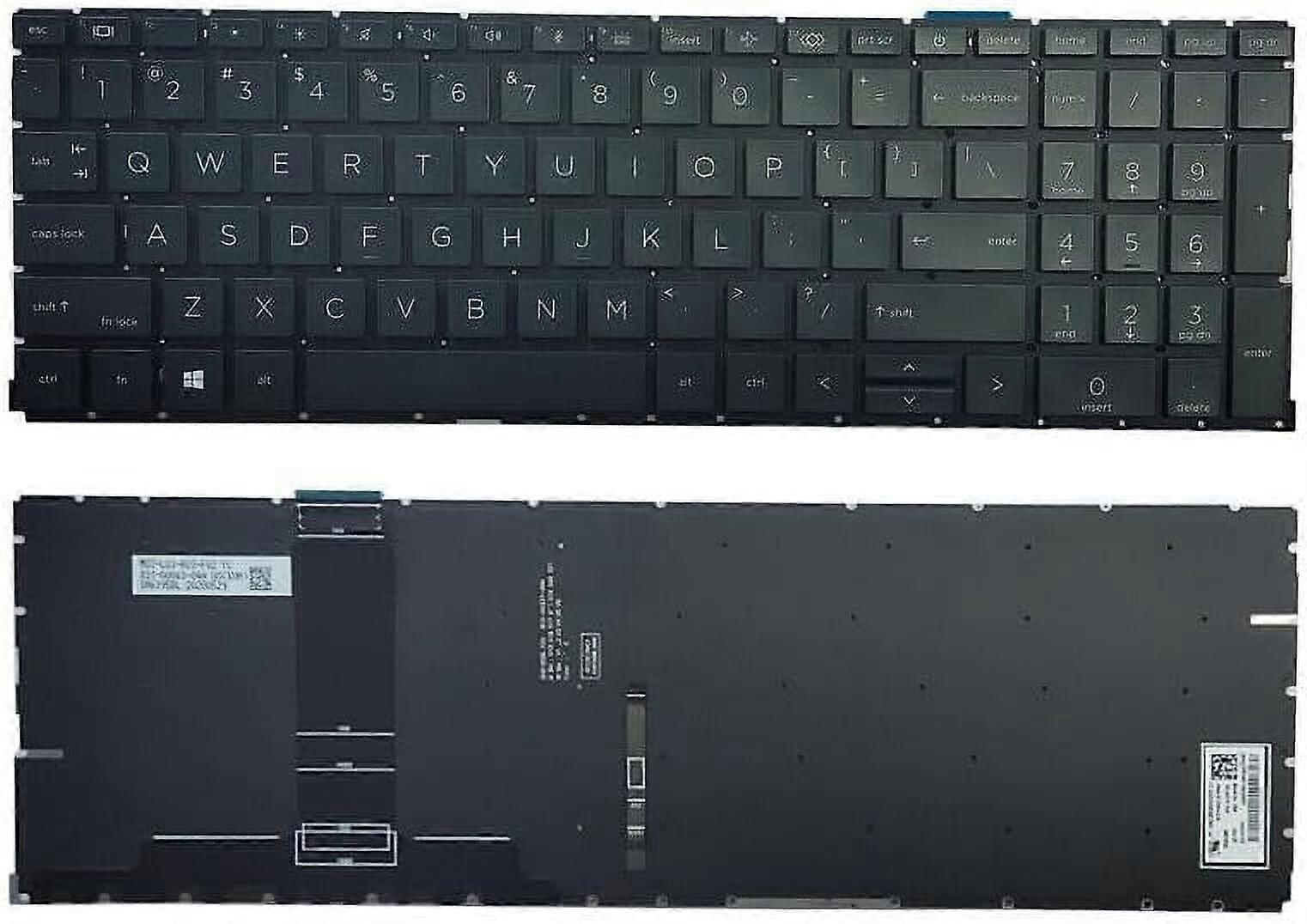New US Black English Backlit Keyboard (Without palmrest) for HP Probook 450 G8 G9 G10 455 G8 G9 G10