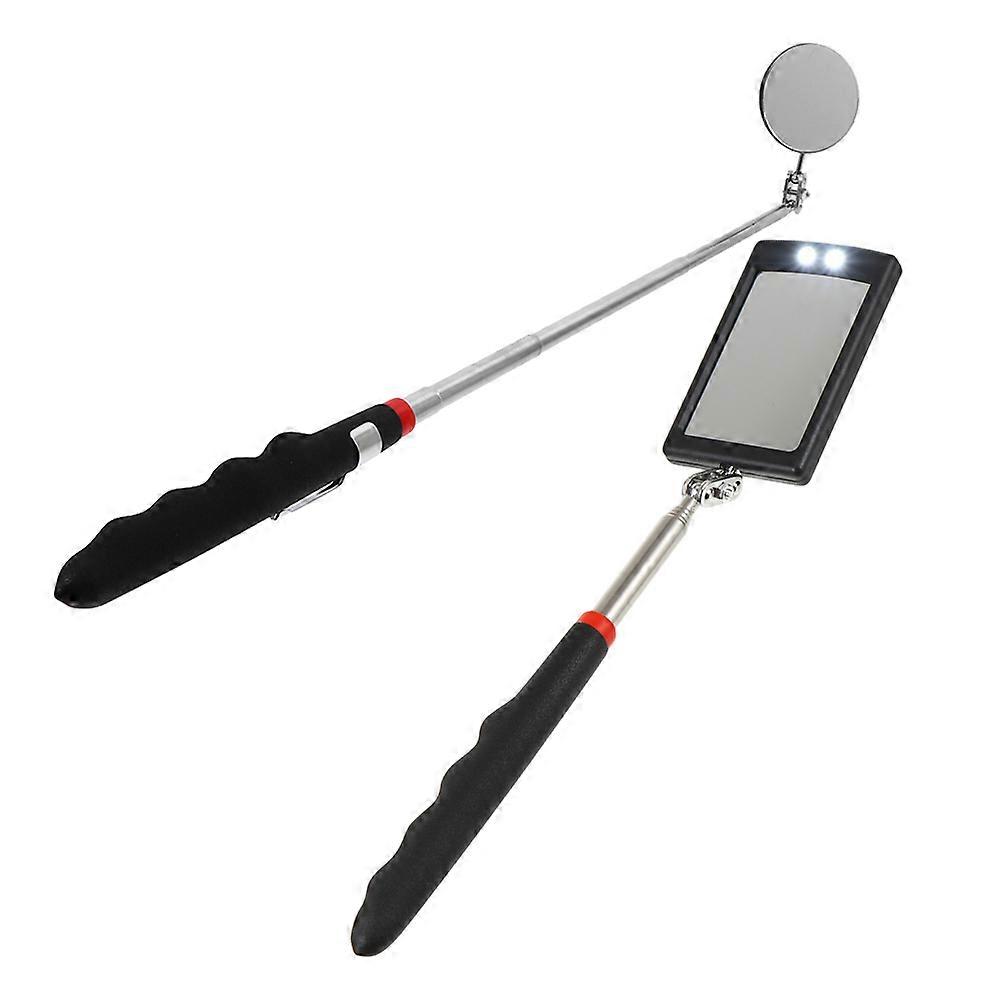 2pcs Portable Telescopic Inspection Mirror for Car Under Security Check