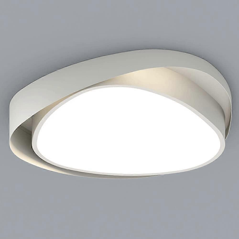 Ultra Thin LED Ceiling Light Fixture 19.7in, Dimmable Tricolor Modern Flush Mount for Bedroom
