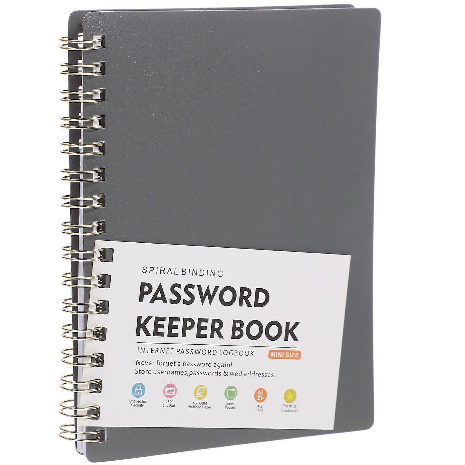 Password Book with Alphabetical Tabs for Efficient Password Management Notebook