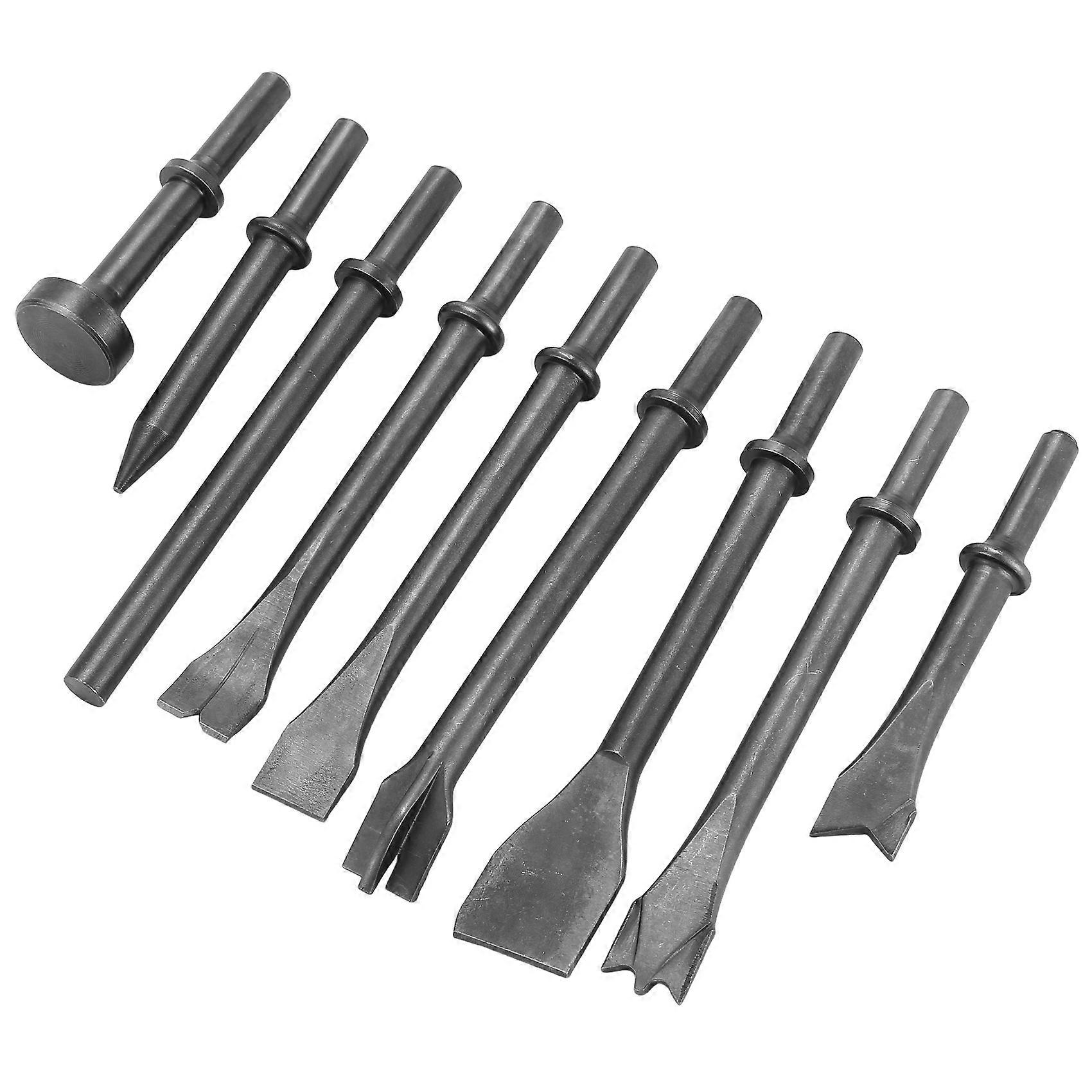 Pneumatic Chisel Air Hammer Bit Set 9 Piece Set
